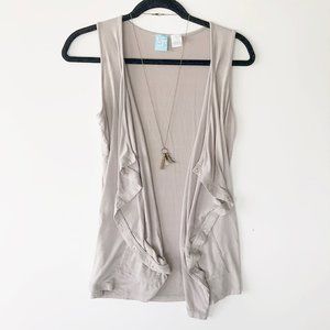BARNEY'S NY Drapey Vest, XS